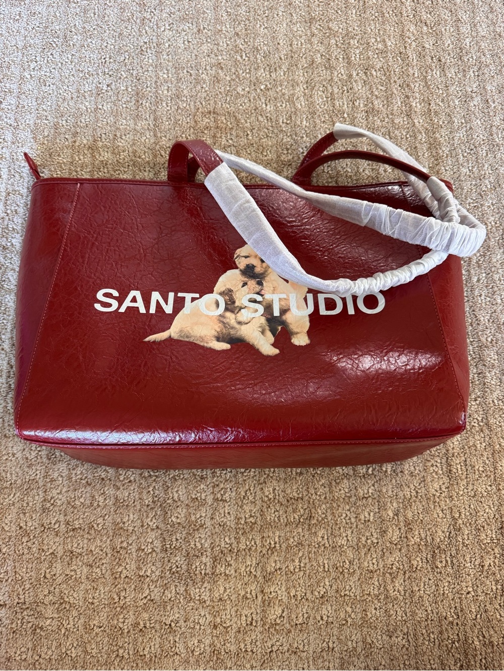 SANTO STUDIO JASMINE TOOKES THUGS NEED HUGS TOTE BAG - Picture 3 of 3